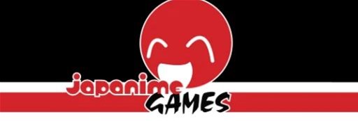 Logo for Japanime Games featuring a red circle with a white smiling face, styled like a cartoon character, against a black background. The words "japanime GAMES" are written below in white and red text with a red and white stripe underneath, symbolizing the vibrant spirit of their closing warehouse sales.