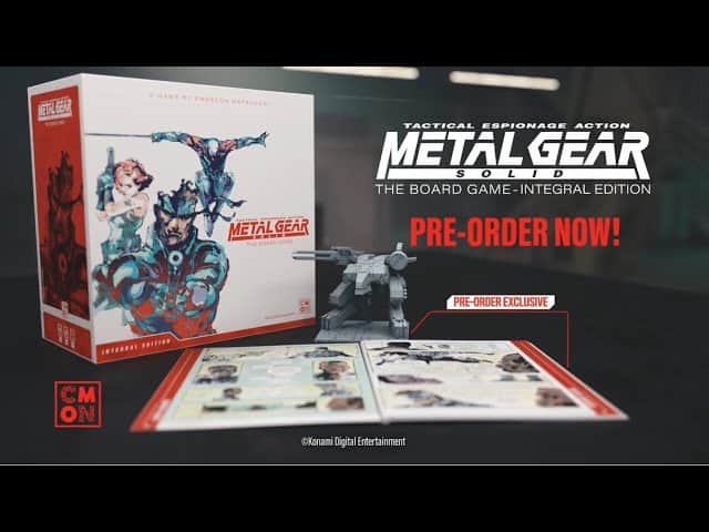 Experience the thrill of Metal Gear Solid in tabletop form with the Integral Edition of our dynamic board game. Featuring a stunning game box, intricate robot figurine, and engaging cards. Pre-order now for exclusive bonuses!