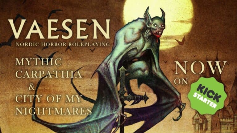 Mythic Carpathia & City of My Nightmares Expansions for Vaesen RPG Fully Funded on Kickstarter