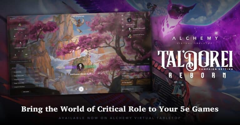 Tal’Dorei Campaign Setting Reborn Arrives on Alchemy VTT Through Partnership with Darrington Press