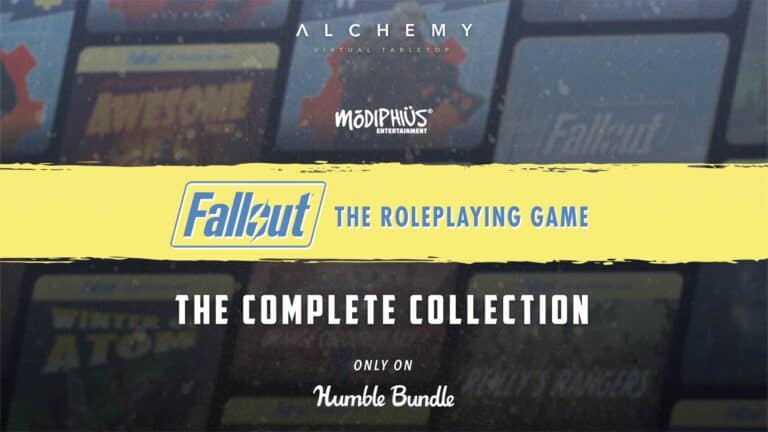 Alchemy RPG and Modiphius Entertainment Launch Fallout Humble Bundle to Aid California Wildfire Relief Efforts